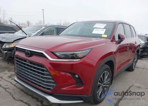 2025 Toyota Grand Highlander Hybrid Platinum Max z USA, uszkodzony, nr VIN 5TDADAB5XSS021929